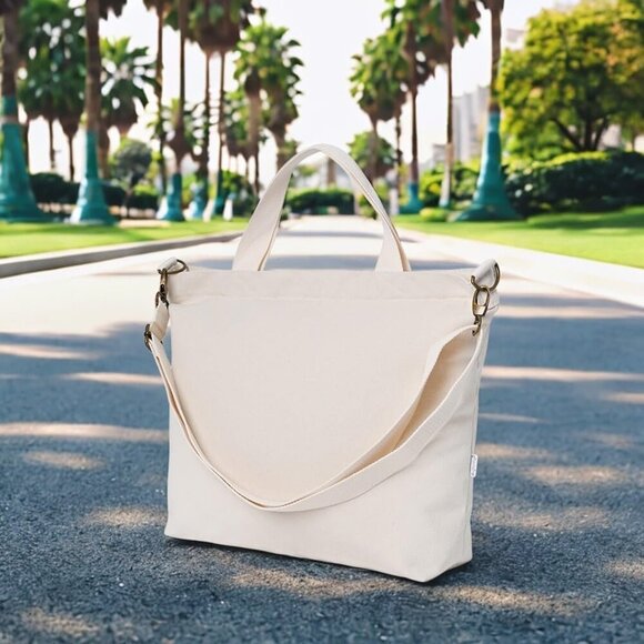 16oz Canvas Shoulder Bag - Multi-Purpose Tote for Work and Travel - Stylish - Picture 3 of 5